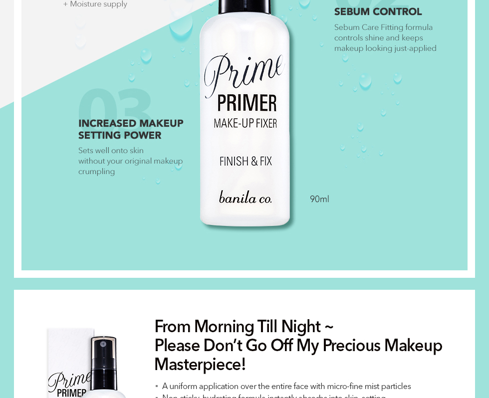 Banila Co. Prime Primer Makeup Fixer Finish & Fix